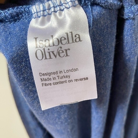 Isabella Oliver The Everyday Maternity Dress in Blue Melange 5 - Picture 8 of 9